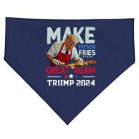 Donald Trump 2024 French Fry Make French Fries Great Again USA-Made Doggie Bandana