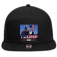 Donald Trump 2024 Survived Shot At Pennsylvania Rally You Best Not Miss 7 Panel Mesh Trucker Snapback Hat