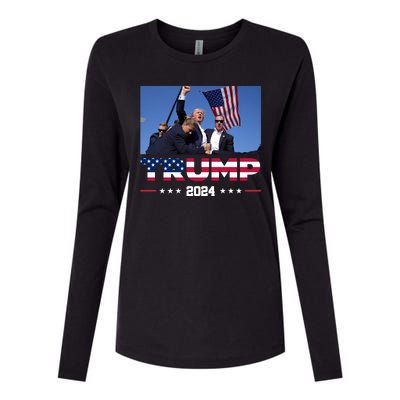 Donald Trump 2024 Survived Shot At Pennsylvania Rally You Best Not Miss Womens Cotton Relaxed Long Sleeve T-Shirt