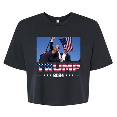 Donald Trump 2024 Survived Shot At Pennsylvania Rally You Best Not Miss Bella+Canvas Jersey Crop Tee