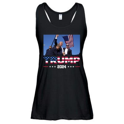 Donald Trump 2024 Survived Shot At Pennsylvania Rally You Best Not Miss Ladies Essential Flowy Tank