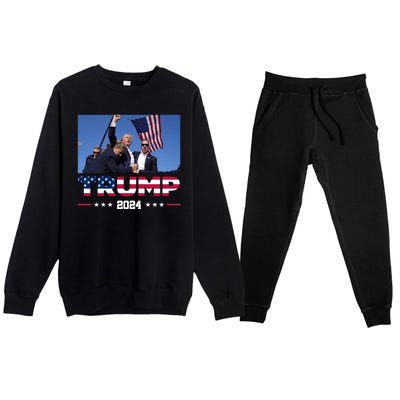 Donald Trump 2024 Survived Shot At Pennsylvania Rally You Best Not Miss Premium Crewneck Sweatsuit Set