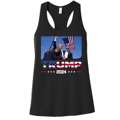 Donald Trump 2024 Survived Shot At Pennsylvania Rally You Best Not Miss Women's Racerback Tank