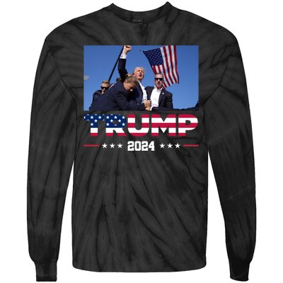 Donald Trump 2024 Survived Shot At Pennsylvania Rally You Best Not Miss Tie-Dye Long Sleeve Shirt