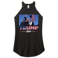 Donald Trump 2024 Survived Shot At Pennsylvania Rally You Best Not Miss Women's Perfect Tri Rocker Tank