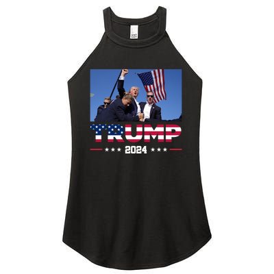 Donald Trump 2024 Survived Shot At Pennsylvania Rally You Best Not Miss Women's Perfect Tri Rocker Tank