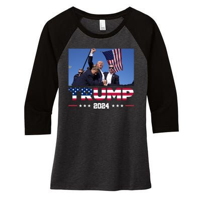 Donald Trump 2024 Survived Shot At Pennsylvania Rally You Best Not Miss Women's Tri-Blend 3/4-Sleeve Raglan Shirt