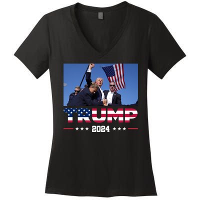 Donald Trump 2024 Survived Shot At Pennsylvania Rally You Best Not Miss Women's V-Neck T-Shirt