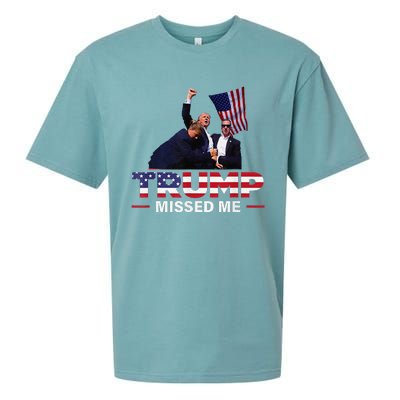 Donald Trump 2024 Missed Me Survived Shot At Election Sueded Cloud Jersey T-Shirt