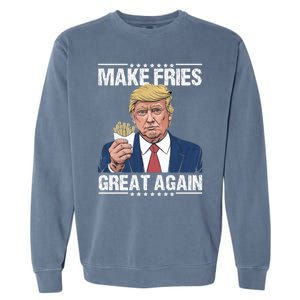 Donald Trump 2024 French Fry Make French Fries Great Again Garment-Dyed Sweatshirt