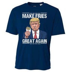 Donald Trump 2024 French Fry Make French Fries Great Again Cooling Performance Crew T-Shirt