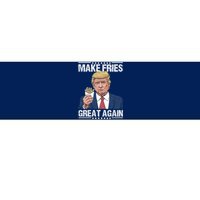 Donald Trump 2024 French Fry Make French Fries Great Again Bumper Sticker