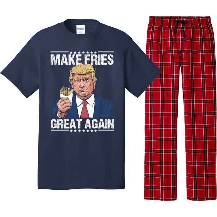 Donald Trump 2024 French Fry Make French Fries Great Again Pajama Set