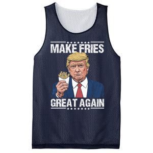 Donald Trump 2024 French Fry Make French Fries Great Again Mesh Reversible Basketball Jersey Tank