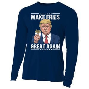 Donald Trump 2024 French Fry Make French Fries Great Again Cooling Performance Long Sleeve Crew