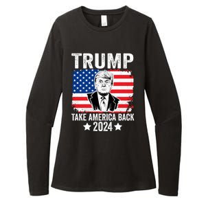 Donald Trump 2024 Take America Back Donald Trump 2024 Womens CVC Long Sleeve Shirt