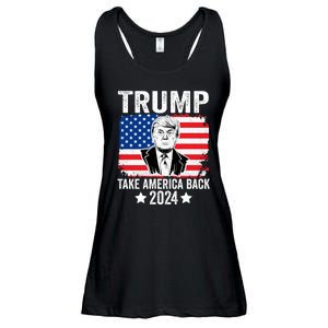 Donald Trump 2024 Take America Back Donald Trump 2024 Ladies Essential Flowy Tank