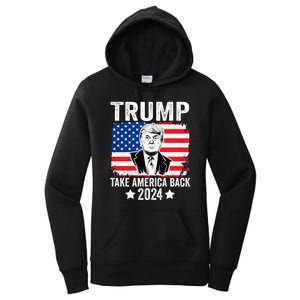 Donald Trump 2024 Take America Back Donald Trump 2024 Women's Pullover Hoodie