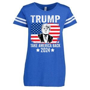 Donald Trump 2024 Take America Back Donald Trump 2024 Enza Ladies Jersey Football T-Shirt