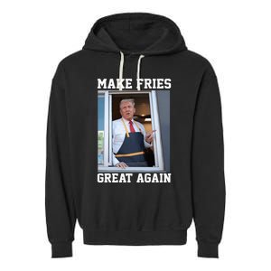 Donald Trump 2024 French Fry Make French Fries Great Again Garment-Dyed Fleece Hoodie