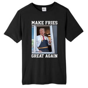 Donald Trump 2024 French Fry Make French Fries Great Again Tall Fusion ChromaSoft Performance T-Shirt