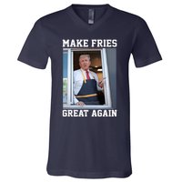 Donald Trump 2024 French Fry Make French Fries Great Again V-Neck T-Shirt