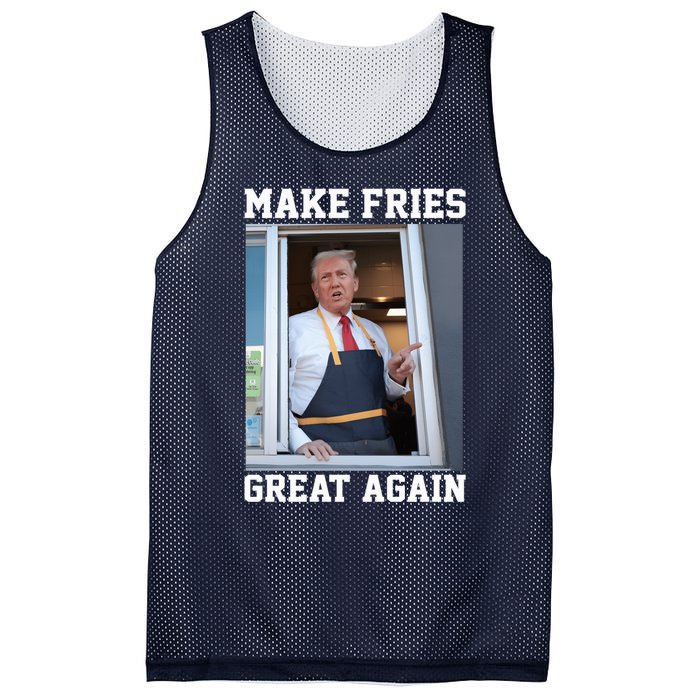 Donald Trump 2024 French Fry Make French Fries Great Again Mesh Reversible Basketball Jersey Tank