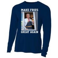 Donald Trump 2024 French Fry Make French Fries Great Again Cooling Performance Long Sleeve Crew