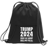 Donald Trump 2024 Take America Back Election The Return Sweatshirt Cinch Pack Bag