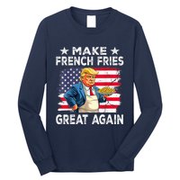 Donald Trump 2024 French Fry Make French Fries Great Again Long Sleeve Shirt