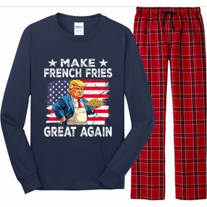 Donald Trump 2024 French Fry Make French Fries Great Again Long Sleeve Pajama Set