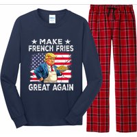 Donald Trump 2024 French Fry Make French Fries Great Again Long Sleeve Pajama Set