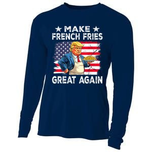 Donald Trump 2024 French Fry Make French Fries Great Again Cooling Performance Long Sleeve Crew