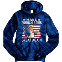 Donald Trump 2024 French Fry Make French Fries Great Again Tie Dye Hoodie