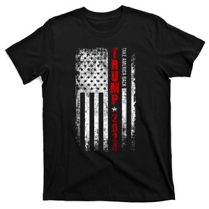 Donald Trump 2024 Take America Back American Flag Patriotic T-Shirt