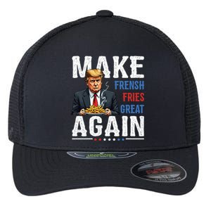 Donald Trump 2024 French Fry Make French Fries Great Again Flexfit Unipanel Trucker Cap