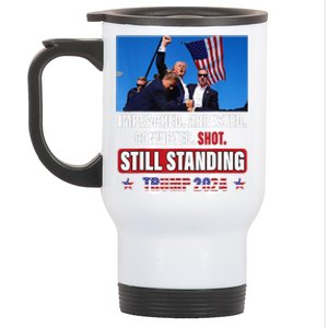 Donald Trump 2024 Survived Shot At Election Rally Stainless Steel Travel Mug