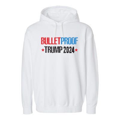 Donald Trump 2024 God Bless President Trump Summer Gifts Garment-Dyed Fleece Hoodie