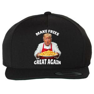 Donald Trump 2024 French Fry Make French Fries Great Again Wool Snapback Cap