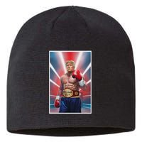 Donald Trump 2024 Election Fighter Boxing Gloves Fight Sustainable Beanie