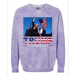 Donald Trump 2024 WonT Be Stopped Colorblast Crewneck Sweatshirt