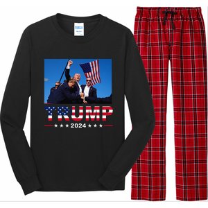 Donald Trump 2024 WonT Be Stopped Long Sleeve Pajama Set