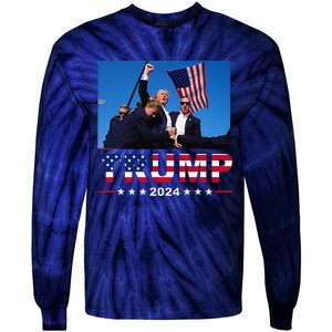 Donald Trump 2024 WonT Be Stopped Tie-Dye Long Sleeve Shirt