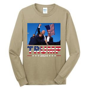 Donald Trump 2024 WonT Be Stopped Tall Long Sleeve T-Shirt