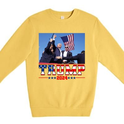 Donald Trump 2024 Survived Shot At Election Rally Usa Premium Crewneck Sweatshirt