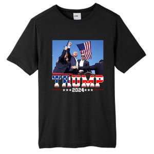 Donald Trump 2024 Survived Shot At Election Rally Usa Tall Fusion ChromaSoft Performance T-Shirt