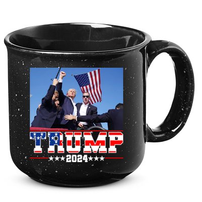 Donald Trump 2024 Survived Shot At Election Rally Usa 15oz Campfire Ceramic Mug
