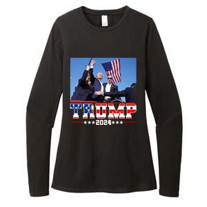 Donald Trump 2024 Survived Shot At Election Rally Usa Womens CVC Long Sleeve Shirt