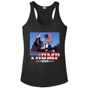 Donald Trump 2024 Survived Shot At Election Rally Usa Ladies PosiCharge Competitor Racerback Tank