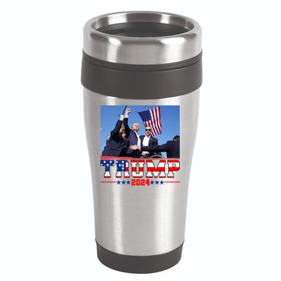 Donald Trump 2024 Survived Shot At Election Rally Usa 16oz Travel Tumbler